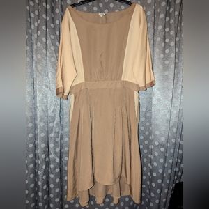 MANOUKIAN Hi-Lo Pleated Dress XL